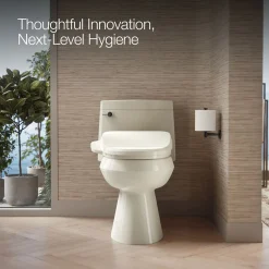Elongated bidet toilet seat