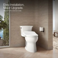 Elongated bidet toilet seat