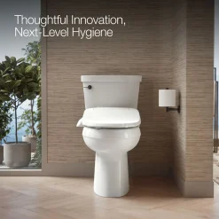 Elongated bidet toilet seat