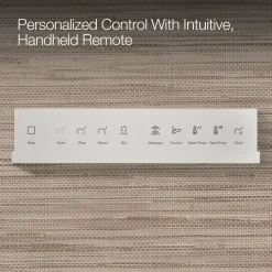 Elongated bidet toilet seat with remote control