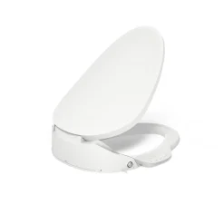 Elongated bidet toilet seat with remote control