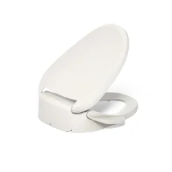 Elongated bidet toilet seat with remote control