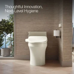 Elongated bidet toilet seat with remote control