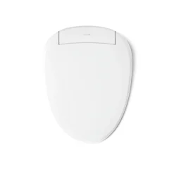 Elongated bidet toilet seat with remote control