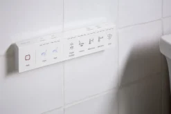 Elongated bidet toilet seat with remote control