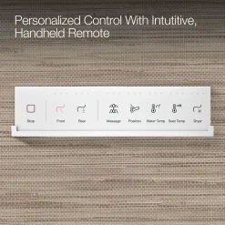 Elongated bidet toilet seat with remote control