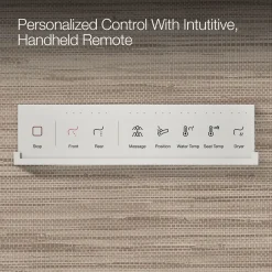 Elongated bidet toilet seat with remote control