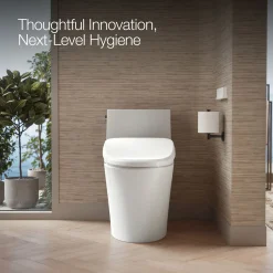 Elongated bidet toilet seat with remote control