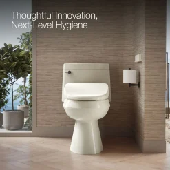 Elongated bidet toilet seat with remote control