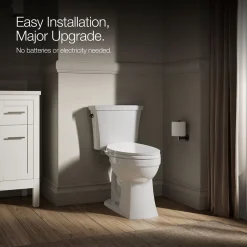 Elongated manual bidet toilet seat