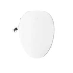 Elongated manual bidet toilet seat