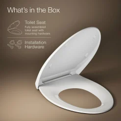 Elongated toilet seat