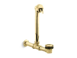 Exposed bath drain for above-the-floor installation