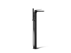 Floor-mount bath filler trim