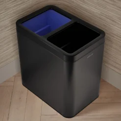 5-3/4-gallon dual-compartment open-top trash can
