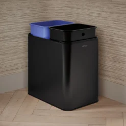 5-3/4-gallon dual-compartment open-top trash can