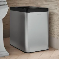 5-3/4-gallon dual-compartment open-top trash can