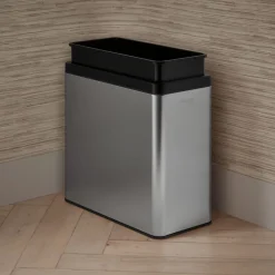 3-gallon open-top trash can