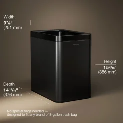 6-1/2-gallon open-top trash can