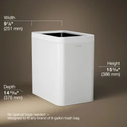 6-1/2-gallon open-top trash can