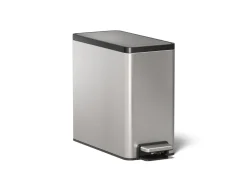 2.5-gallon slim step trash can
