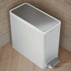 2.5-gallon slim step trash can