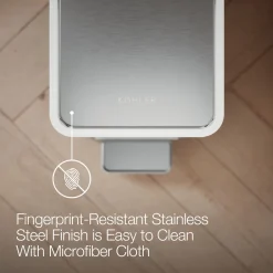 2.5-gallon slim step trash can