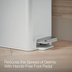 2.5-gallon slim step trash can