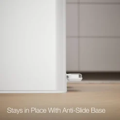21.7-gallon stainless steel dual-bin step trash can
