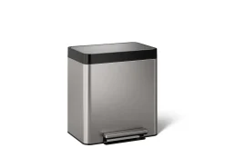 8-gallon stainless steel step trash can