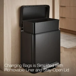 8-gallon stainless steel step trash can