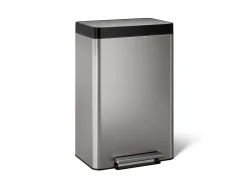 13-gallon stainless steel step trash can