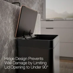 13-gallon stainless steel step trash can
