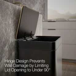 13-gallon stainless steel step trash can