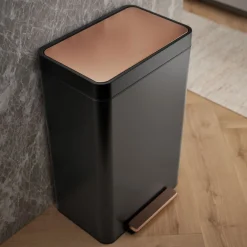 13-gallon stainless steel step trash can