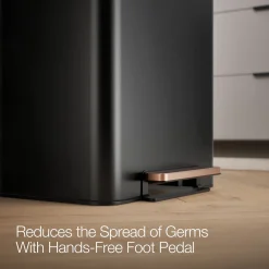 13-gallon stainless steel step trash can