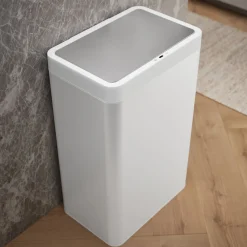 13-gallon touchless stainless steel trash can