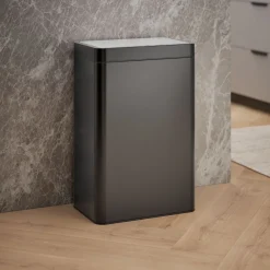 13-gallon touchless stainless steel trash can