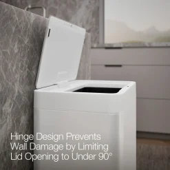 13-gallon touchless stainless steel trash can