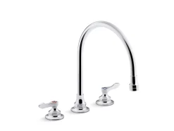 1.5 gpm kitchen sink faucet with 9-5/16" gooseneck spout, aerated flow and lever handles