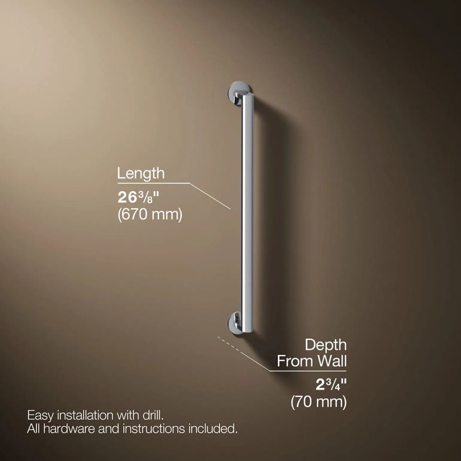 24" grab bar