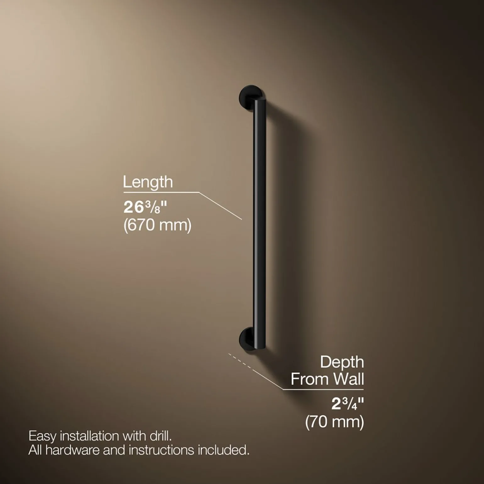 24" grab bar