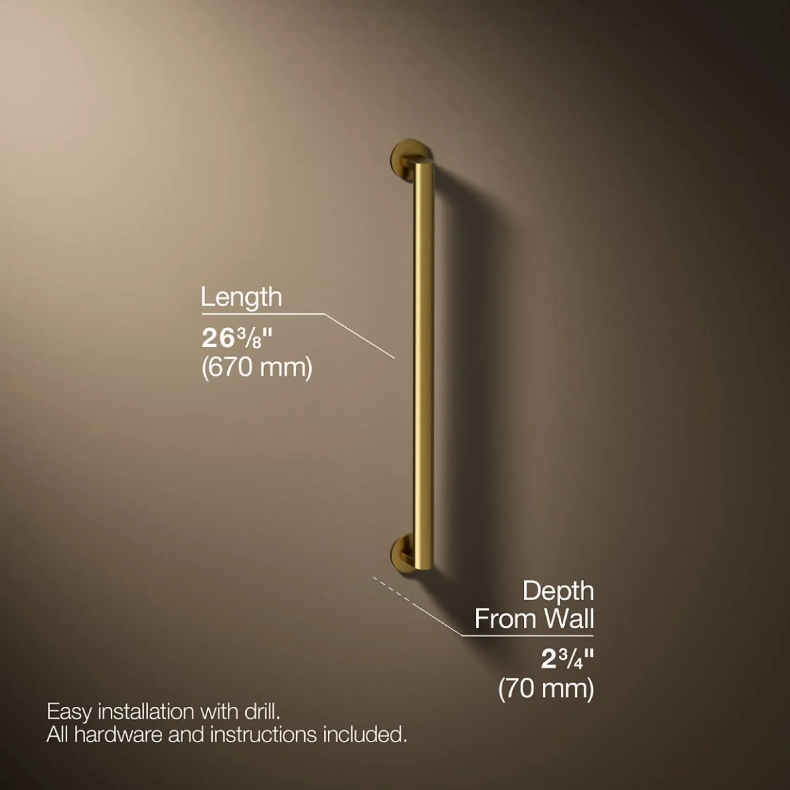 24" grab bar