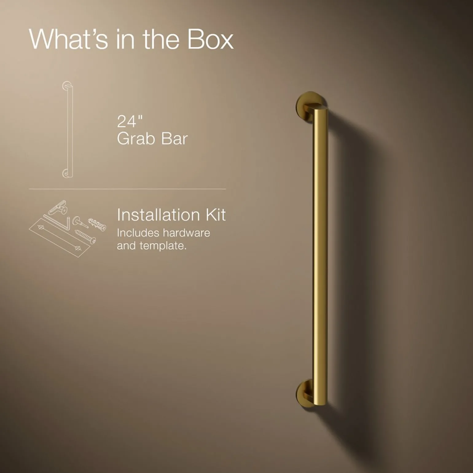 24" grab bar