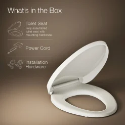 Heated Quiet-Close™ elongated toilet seat