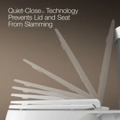 Heated Quiet-Close™ elongated toilet seat