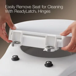 Heated ReadyLatch® Quiet-Close™ elongated toilet seat
