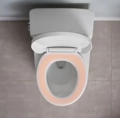 Heated round-front toilet seat