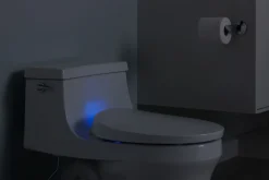 Heated round-front toilet seat
