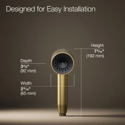 Iconic single-function handshower, 2.5 gpm
